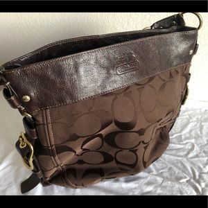 Signature Chocolate Brown COACH shoulder bag